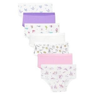 Bellabu Bear Girls Bamboo Underwear 7-Pack Unicorn Bikini Hypoallergenic Mermaid